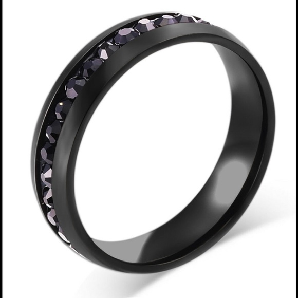 Jewelry - Men Women Wedding Steel Band Engagement Ring.